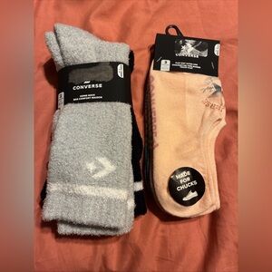 Converse ladies socks lot of 5 pairs Sz 4-10